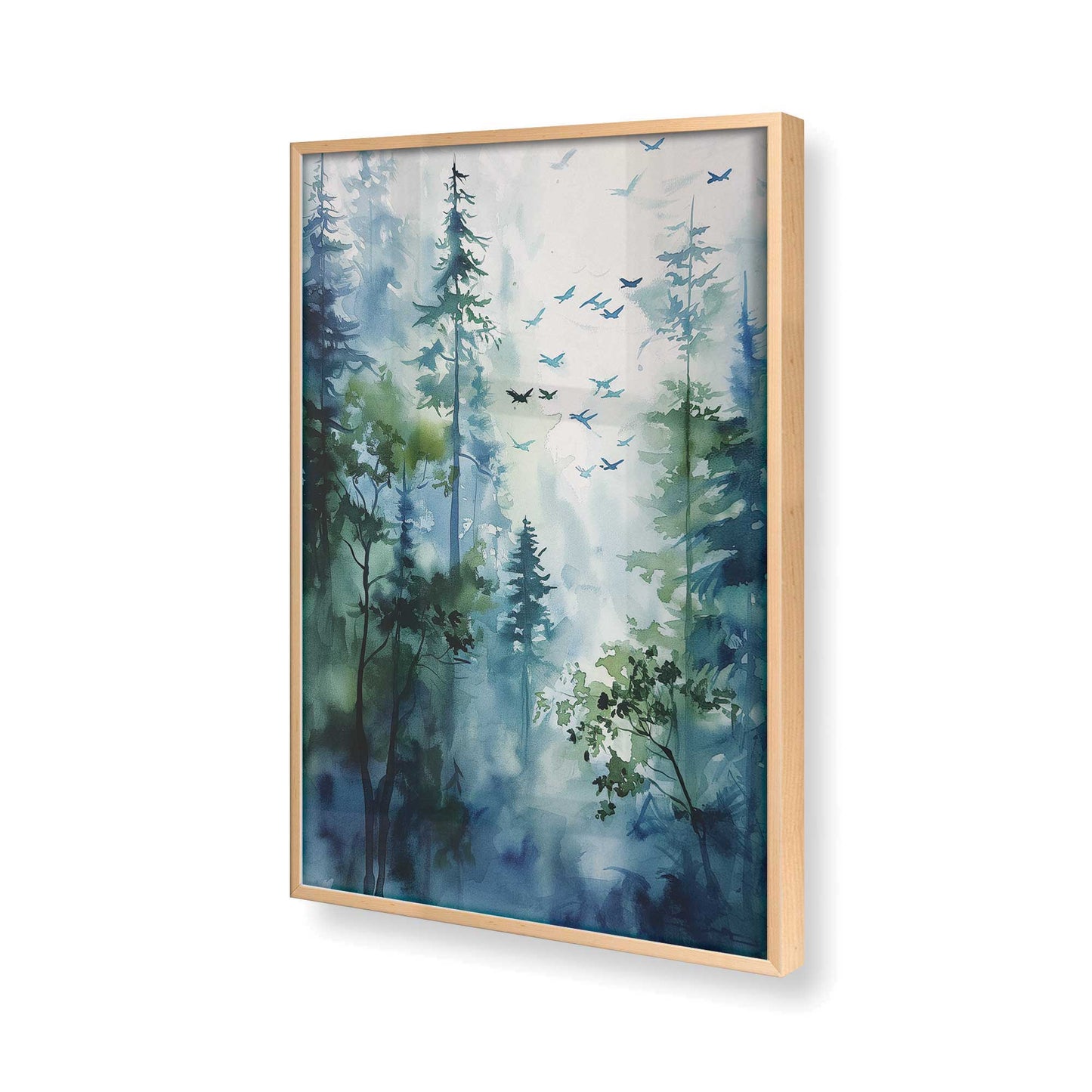 [Color:Raw Maple] Picture of art in a Raw Maple frame of the corner