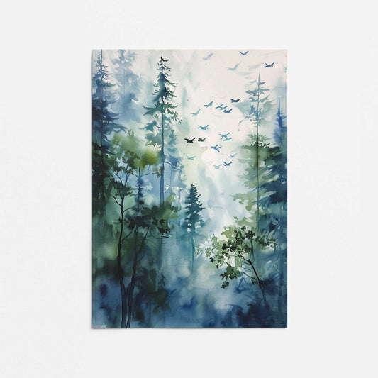 Enchanted Forest Scene II Promotional Rolled Print