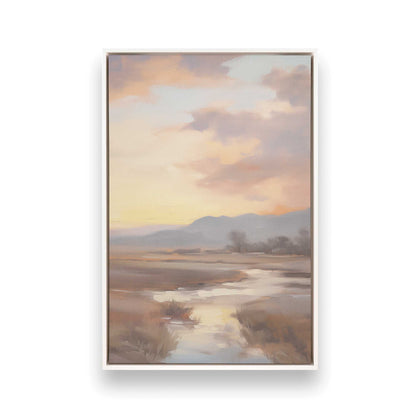 [Color:Opaque White] Picture of art in a White frame