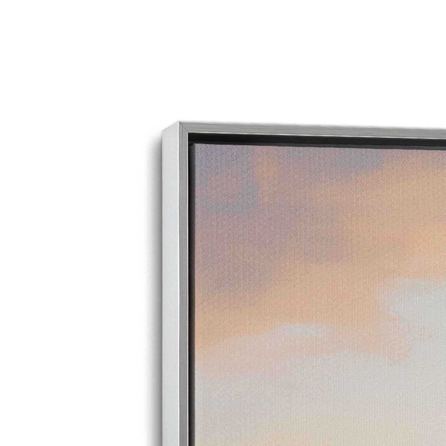 [Color:Polished Chrome] Picture of art in a Polished Chrome frame at an angle