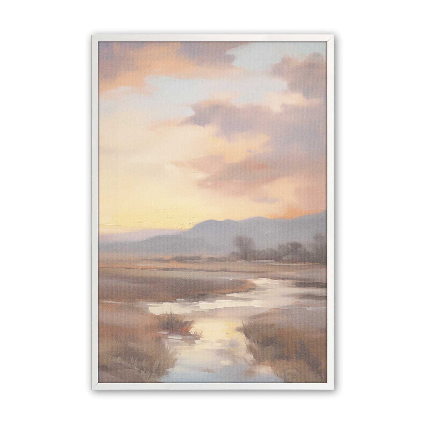 [Color:Opaque White] Picture of art in a Opaque White frame