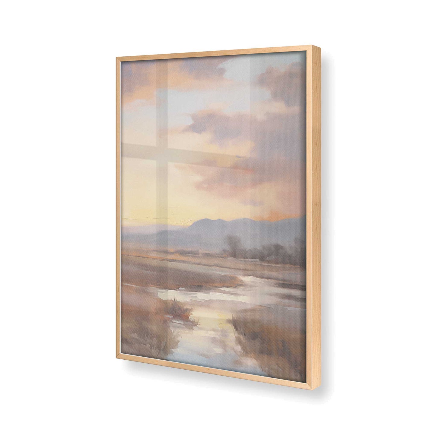 [Color:Raw Maple] Picture of art in a Raw Maple frame of the corner