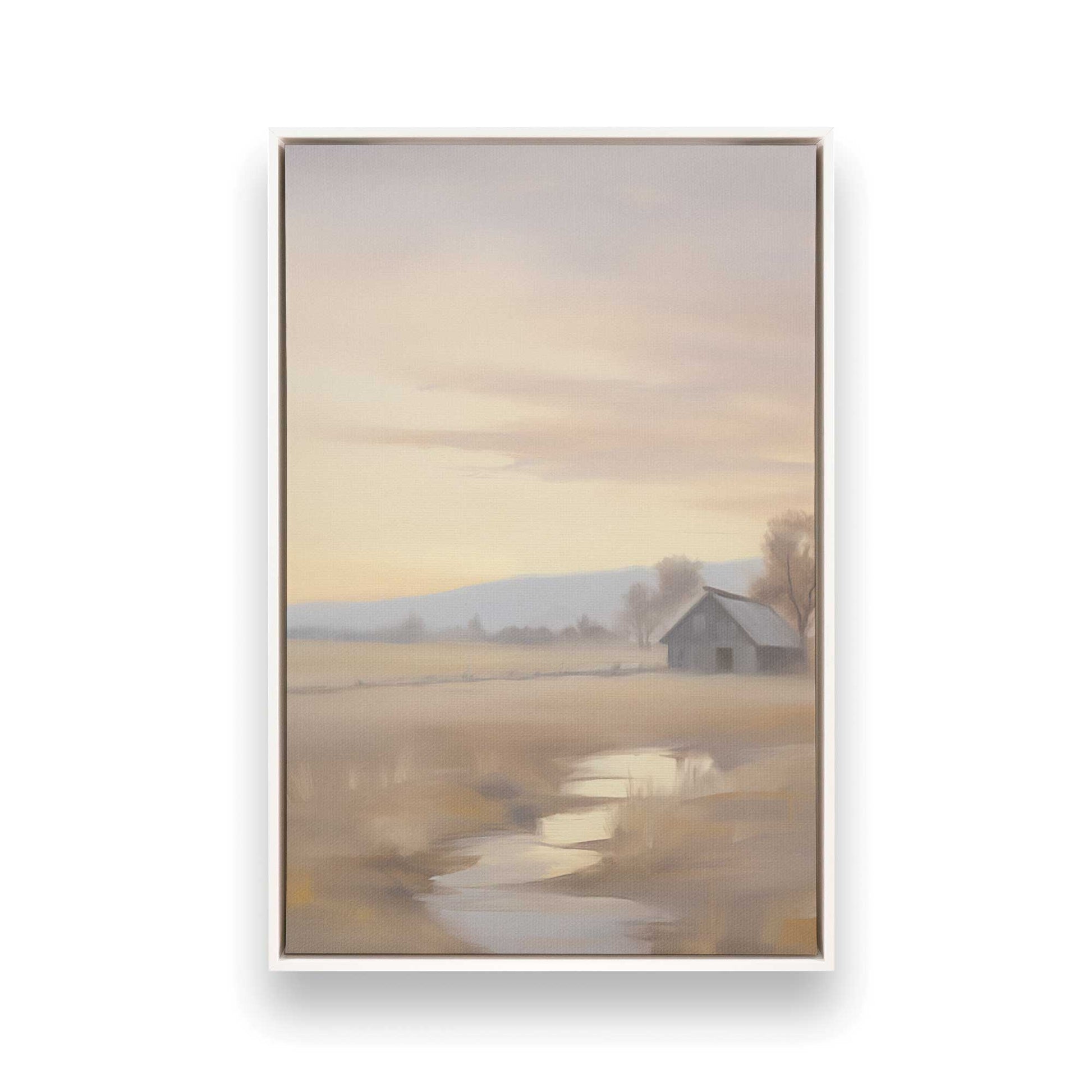 [Color:Opaque White] Picture of art in a White frame