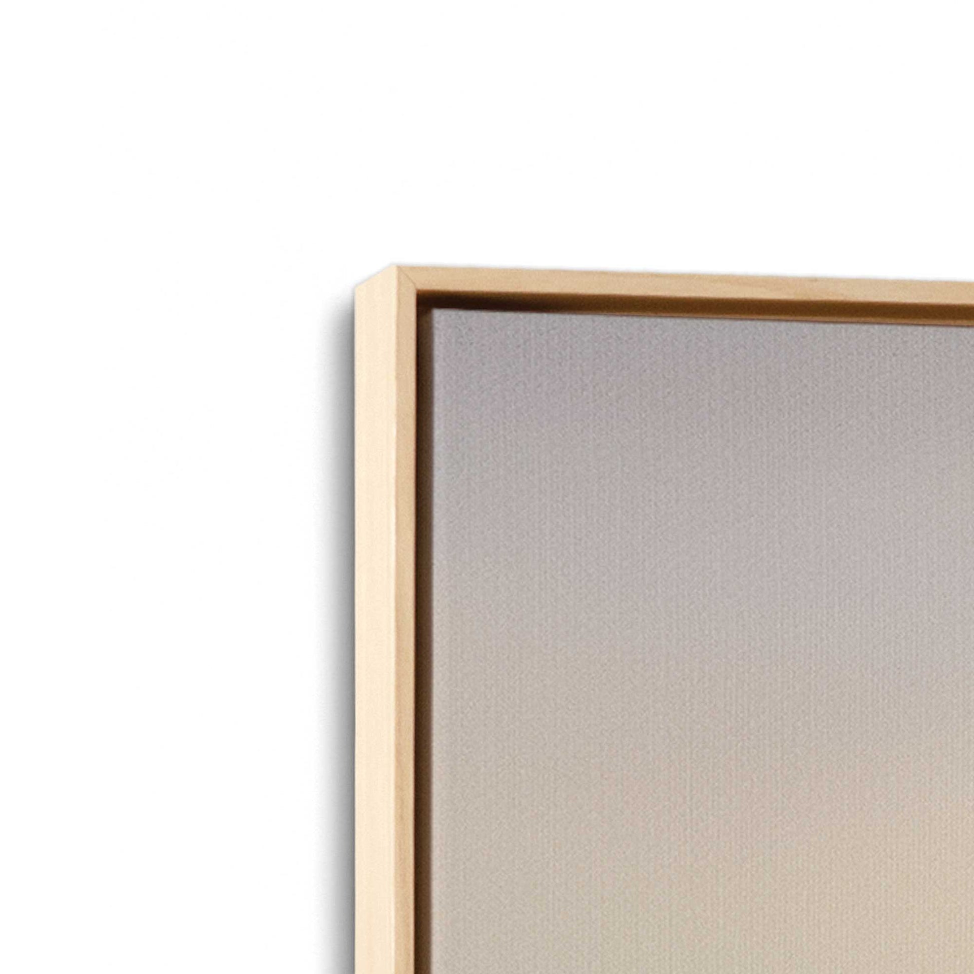 [Color:American Maple] Picture of art in a American Maple frame at an angle