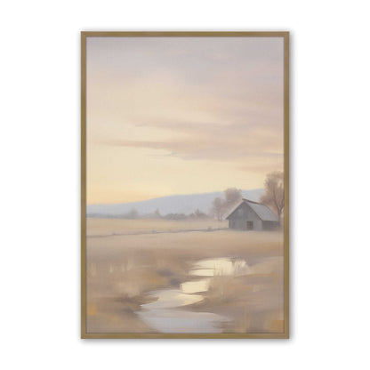 [Color:Brushed Gold] Picture of art in a Brushed Gold frame