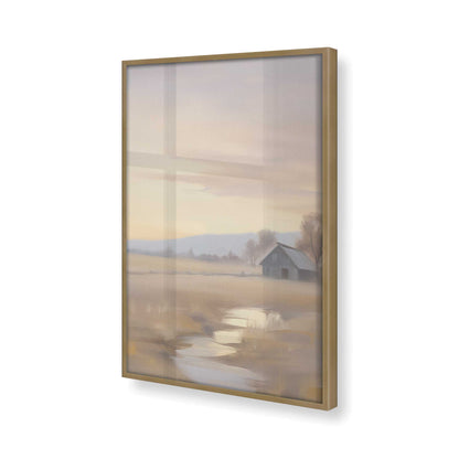 [Color:Brushed Gold] Picture of art in a Brushed Gold frame of the corner