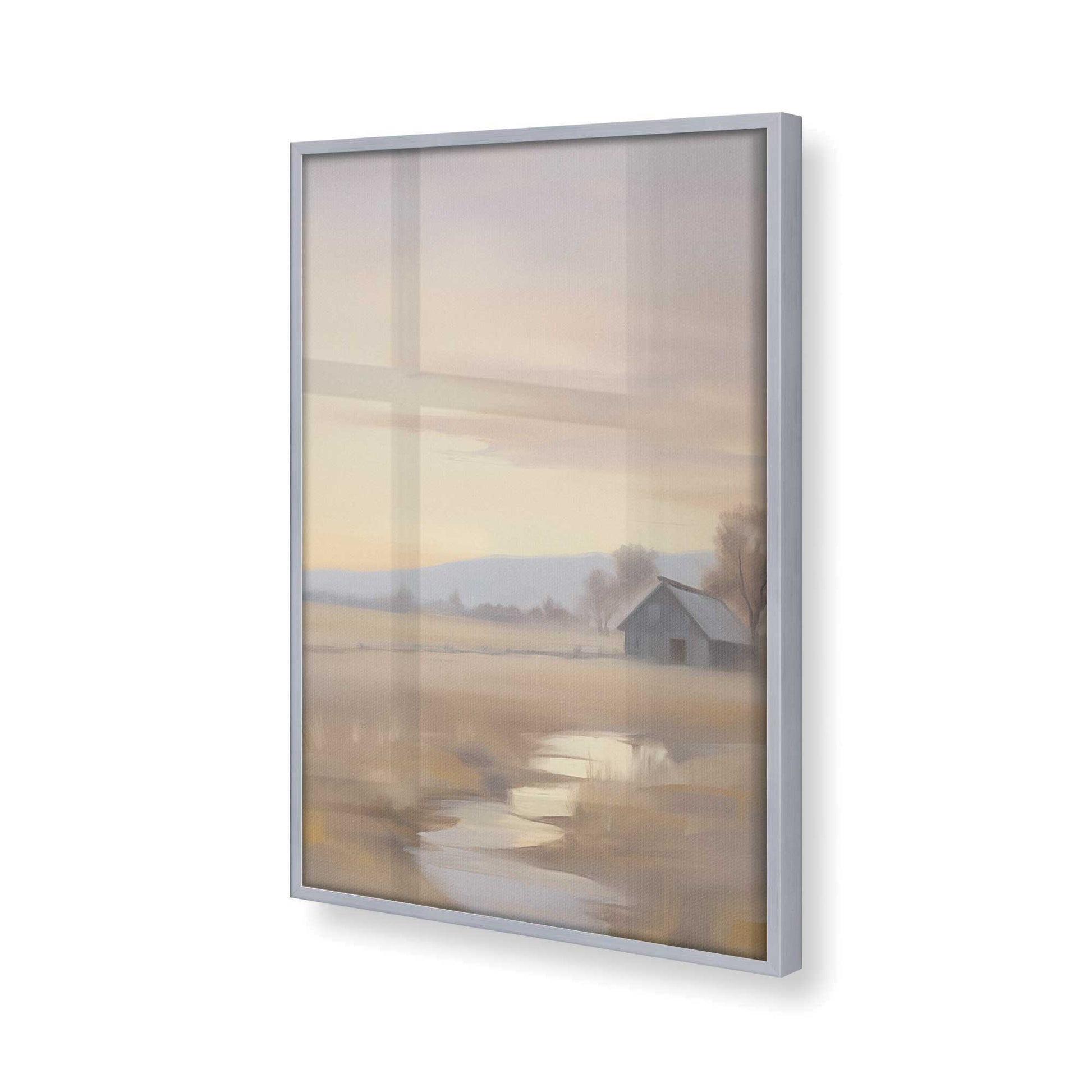 [Color:Polished Chrome] Picture of art in a Polished Chrome frame of the corner