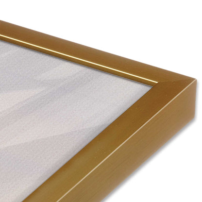 [Color:Polished Gold] Picture of art in a Polished Gold frame at an angle