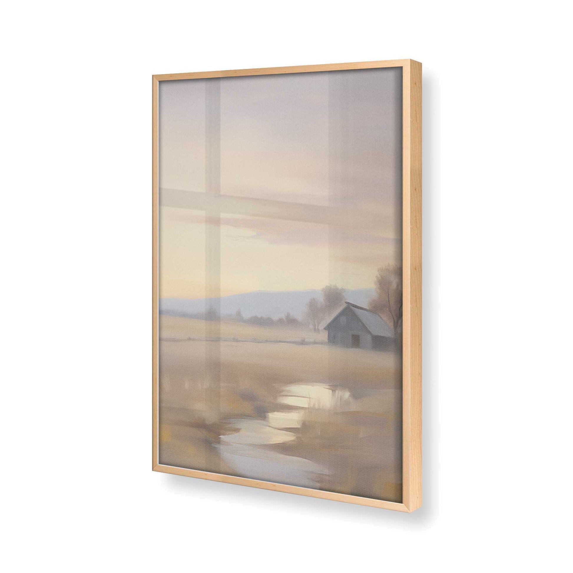 [Color:Raw Maple] Picture of art in a Raw Maple frame of the corner