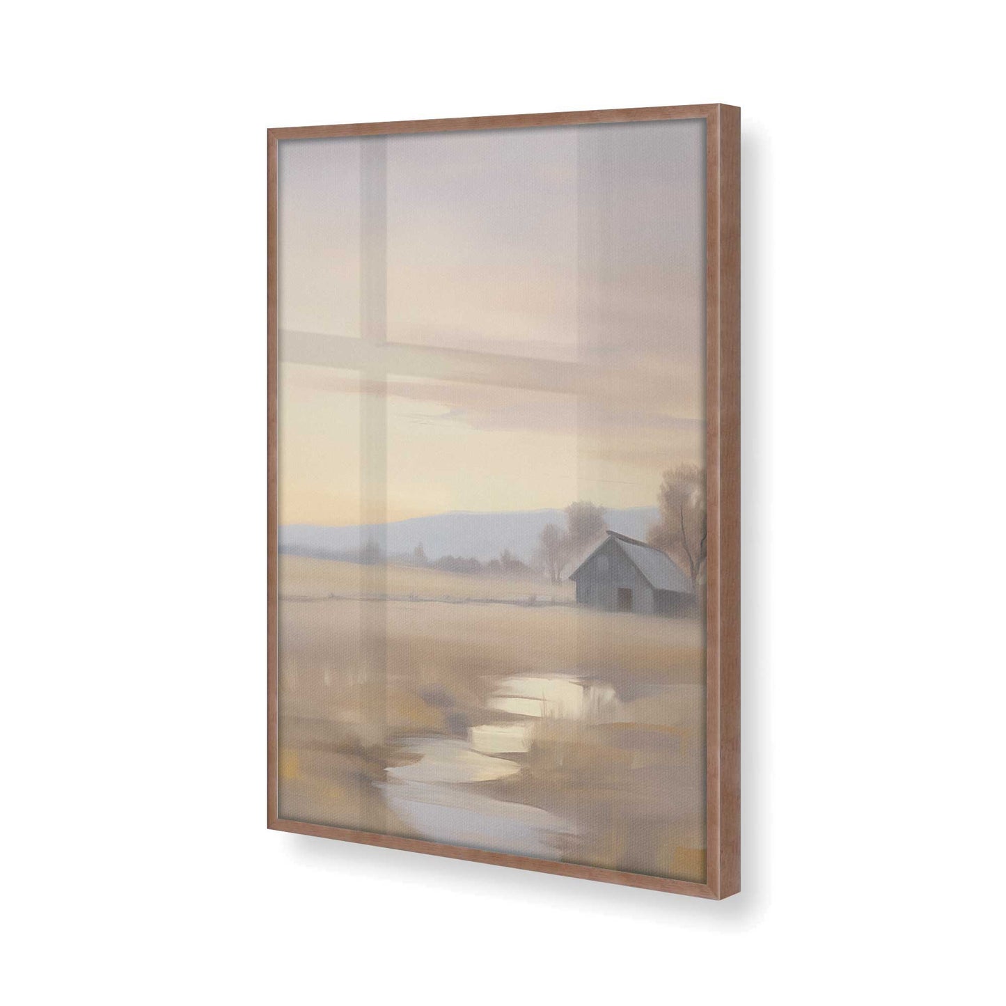 [Color:Powder Rose] Picture of art in a Powder Rose frame of the corner