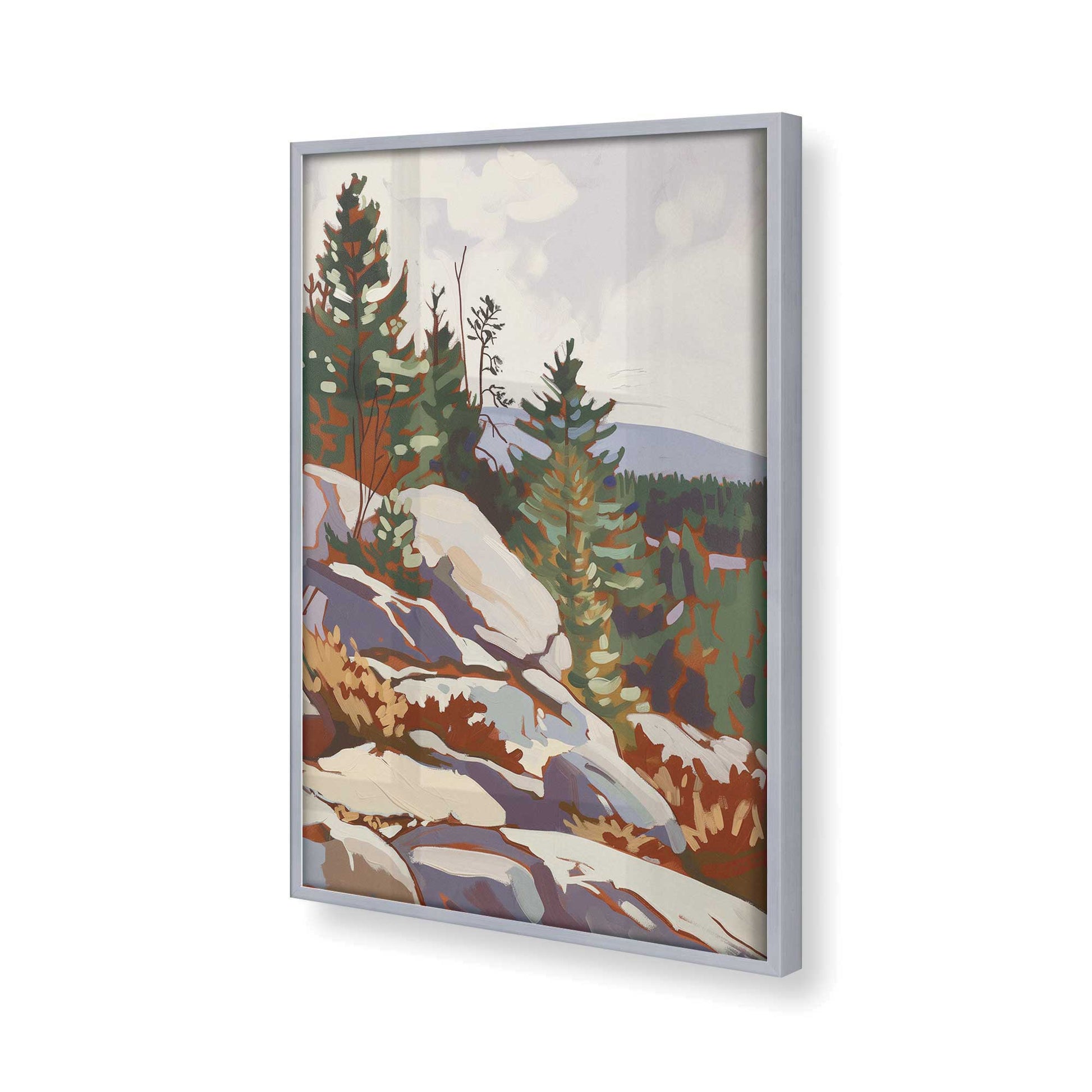 [Color:Polished Chrome] Picture of art in a Polished Chrome frame of the corner