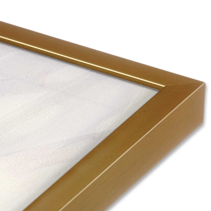 [Color:Polished Gold] Picture of art in a Polished Gold frame at an angle