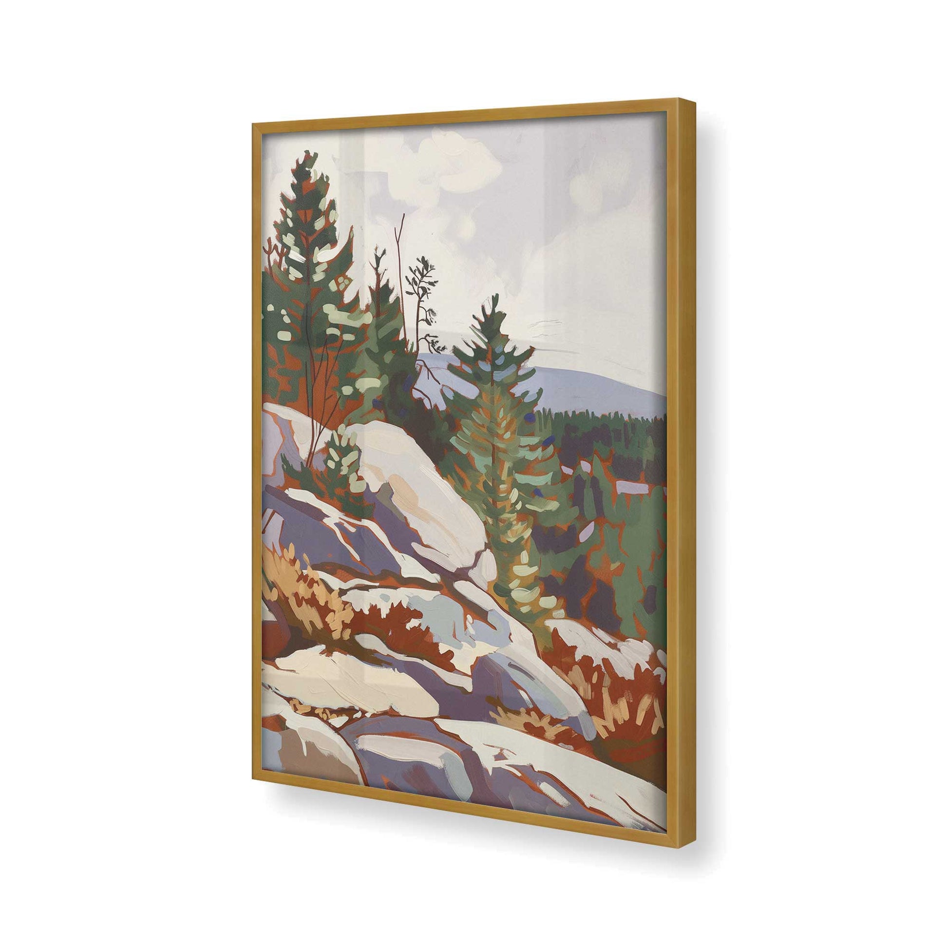 [Color:Polished Gold] Picture of art in a Polished Gold frame of the corner