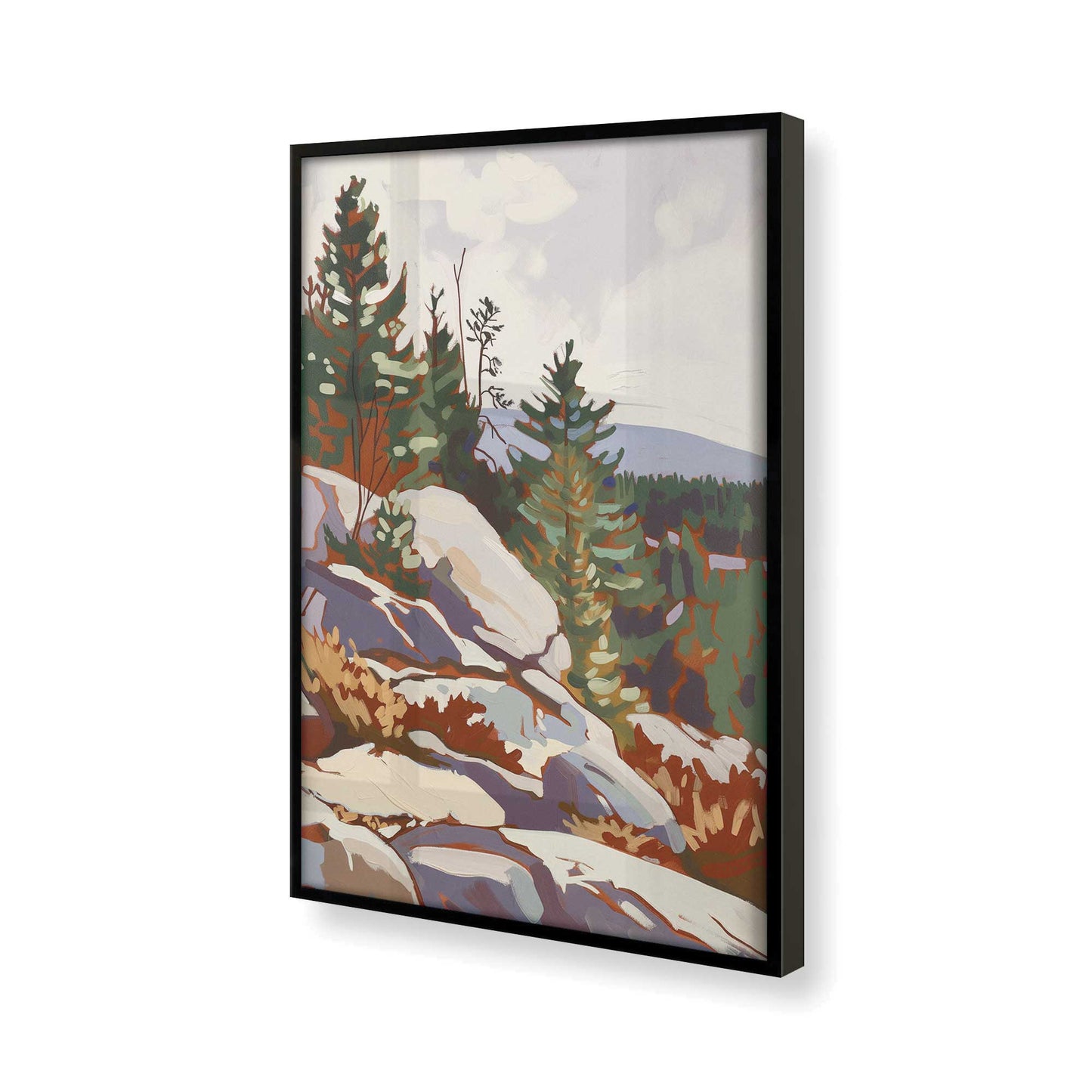 [Color:Satin Black] Picture of art in a Satin Black frame of the corner