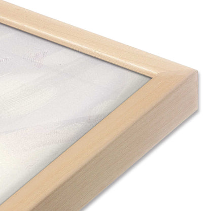 [Color:Raw Maple] Picture of art in a Raw Maple frame at an angle