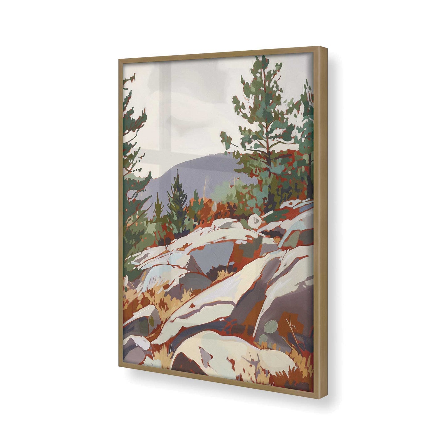 [Color:Brushed Gold] Picture of art in a Brushed Gold frame of the corner