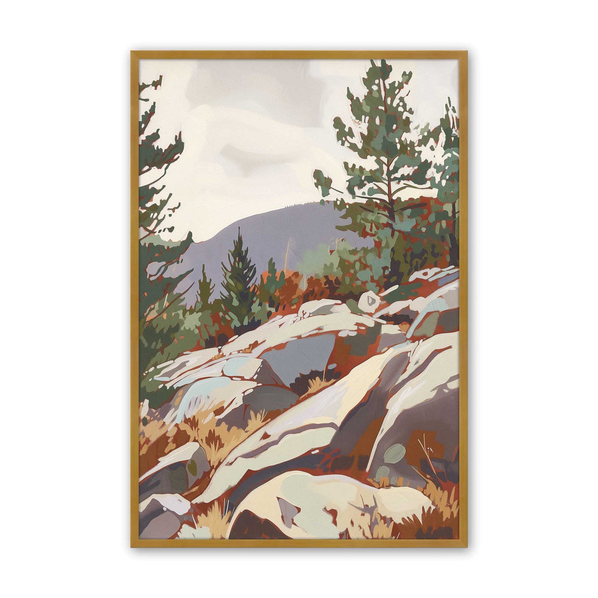 [Color:Polished Gold] Picture of art in a Polished Gold frame