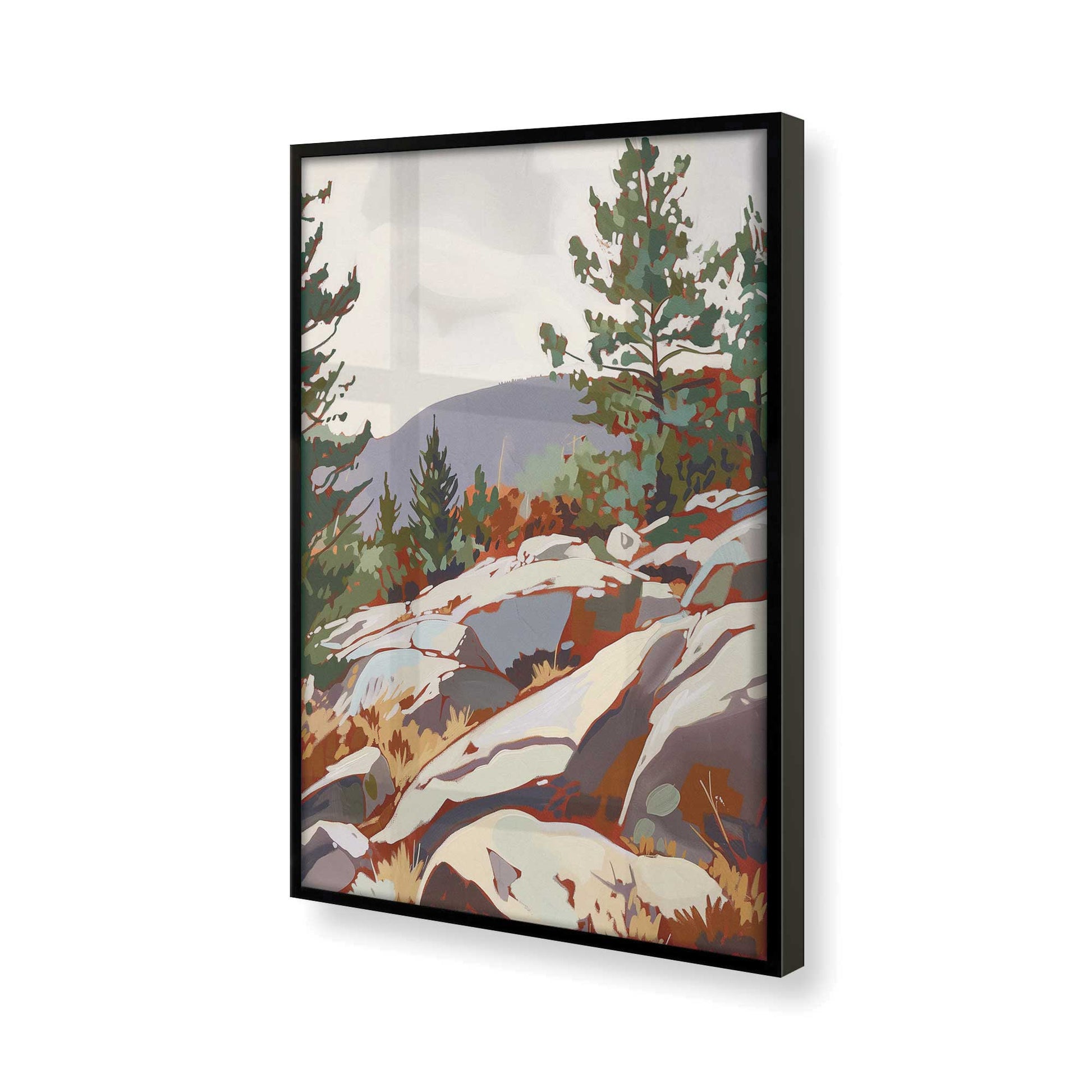 [Color:Satin Black] Picture of art in a Satin Black frame of the corner