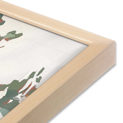 [Color:Raw Maple] Picture of art in a Raw Maple frame at an angle