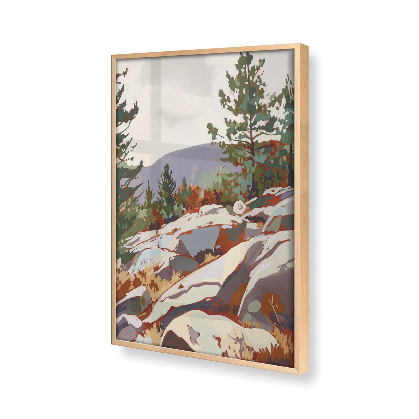 [Color:Raw Maple] Picture of art in a Raw Maple frame of the corner