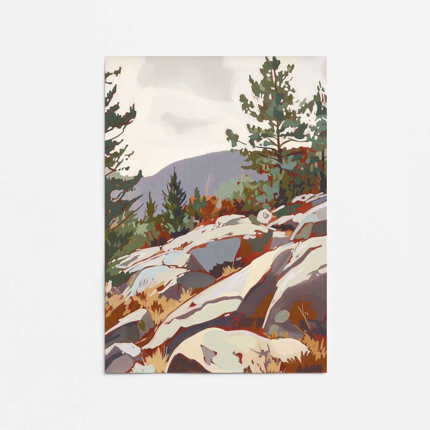 Rocky Mountain View II Promotional Rolled Print