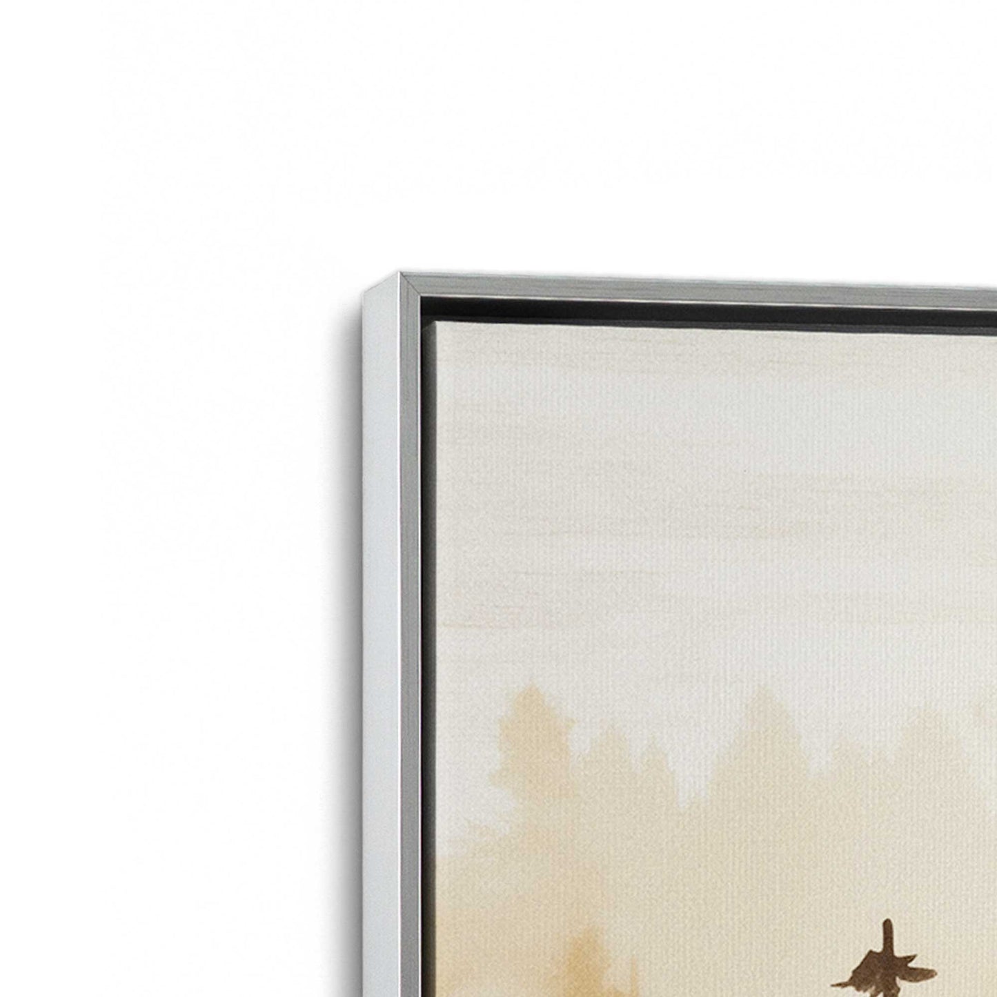 [Color:Polished Chrome], Picture of art in a Polished Chrome frame at an angle