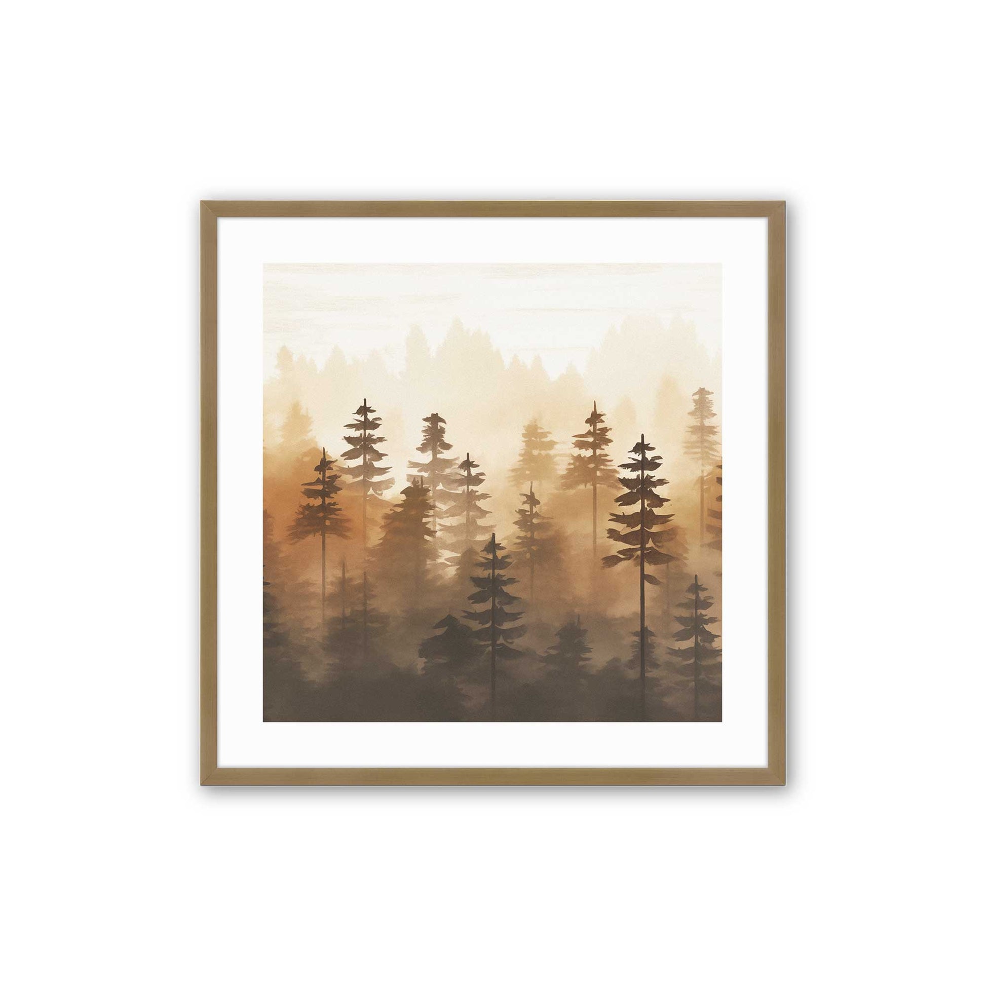 [Color:Brushed Gold], Picture of art in a Brushed Gold frame