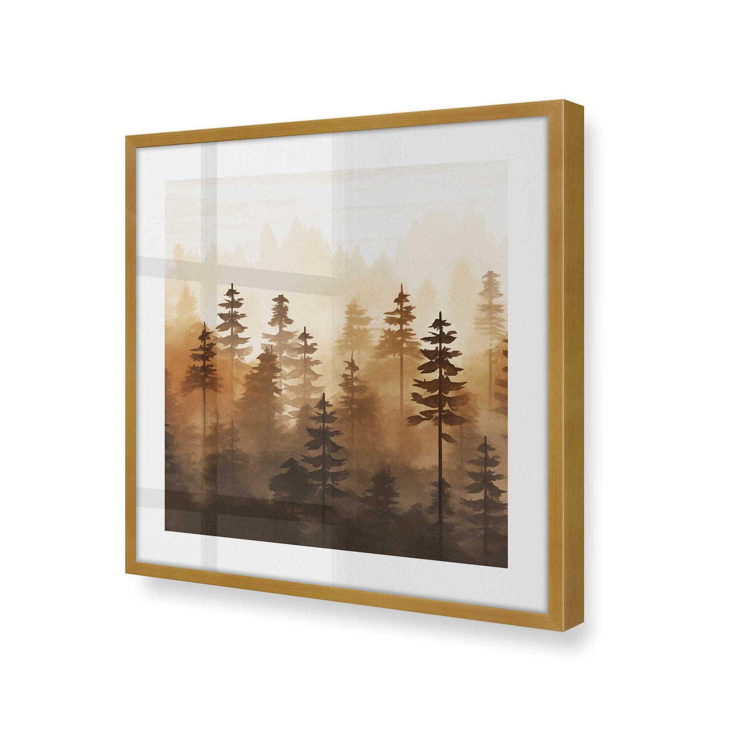 [Color:Polished Gold], Picture of art in a Polished Gold frame of the corner