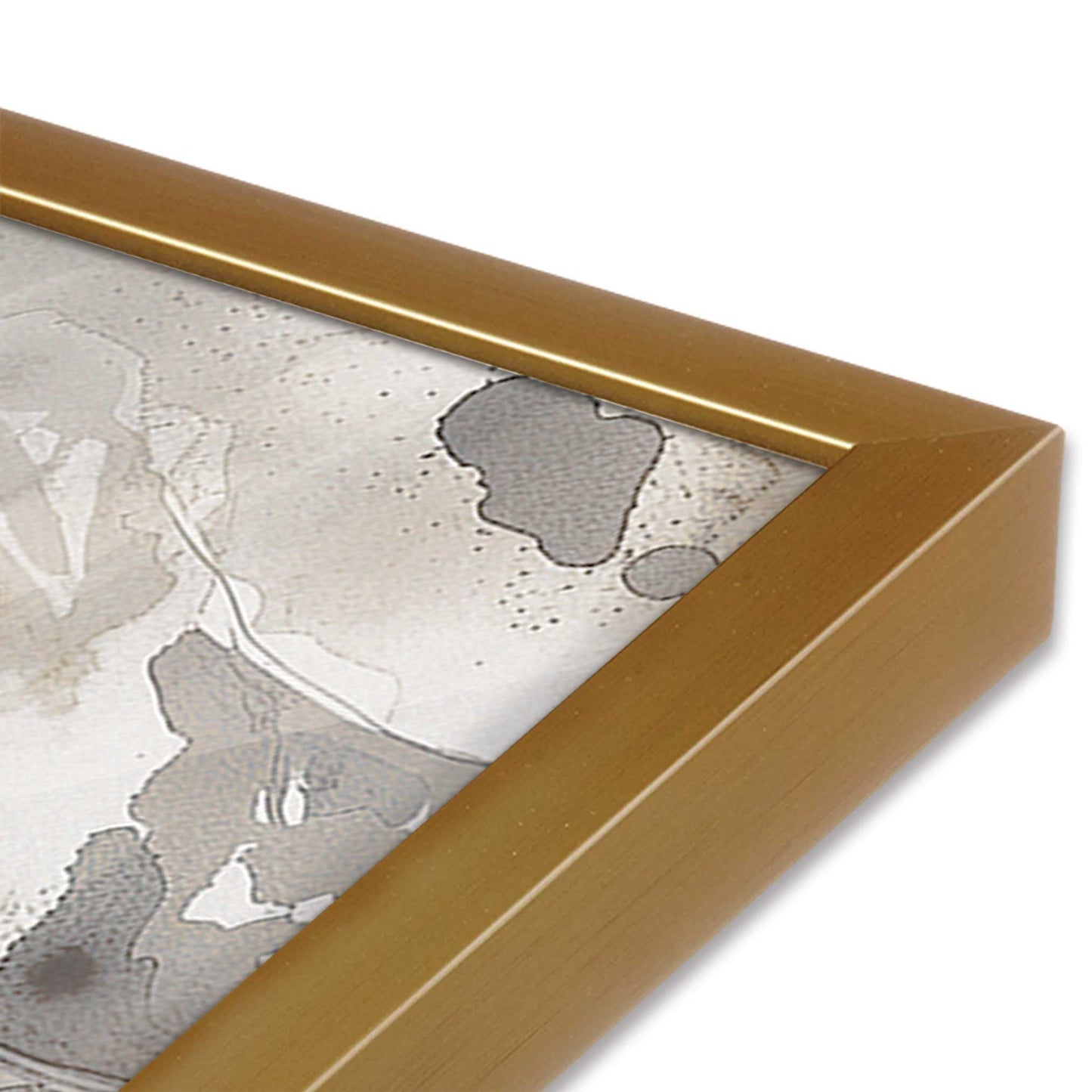 [Color:Polished Gold], Picture of art in a Polished Gold frame of the corner