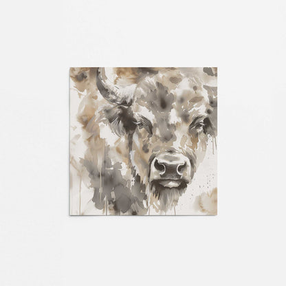 Abstract Buffalo Portrait I Promotional Rolled Print