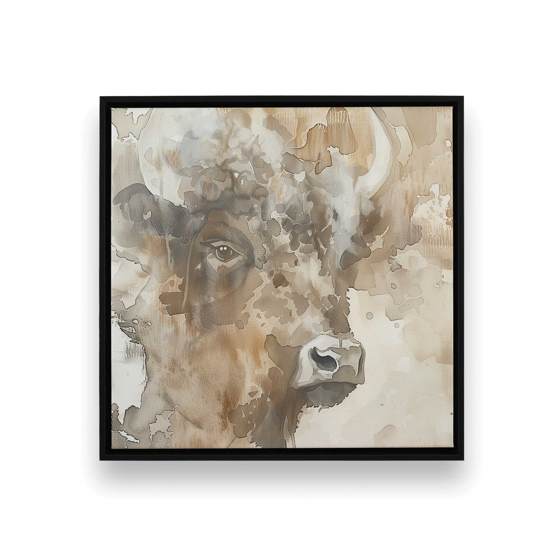 [Color:Satin Black], Picture of art in a Satin Black frame