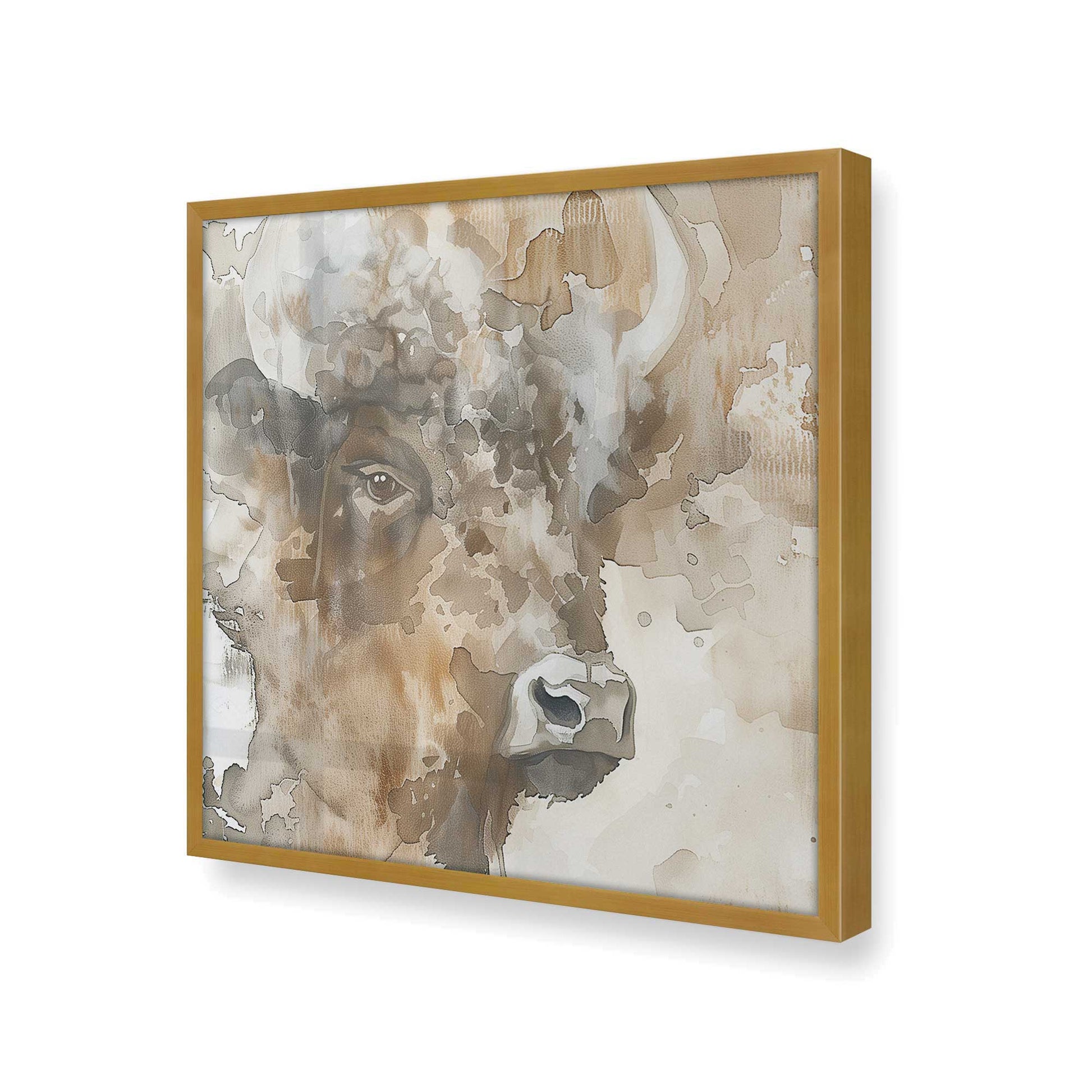 [Color:Polished Gold], Picture of art in a Polished Gold frame of the corner