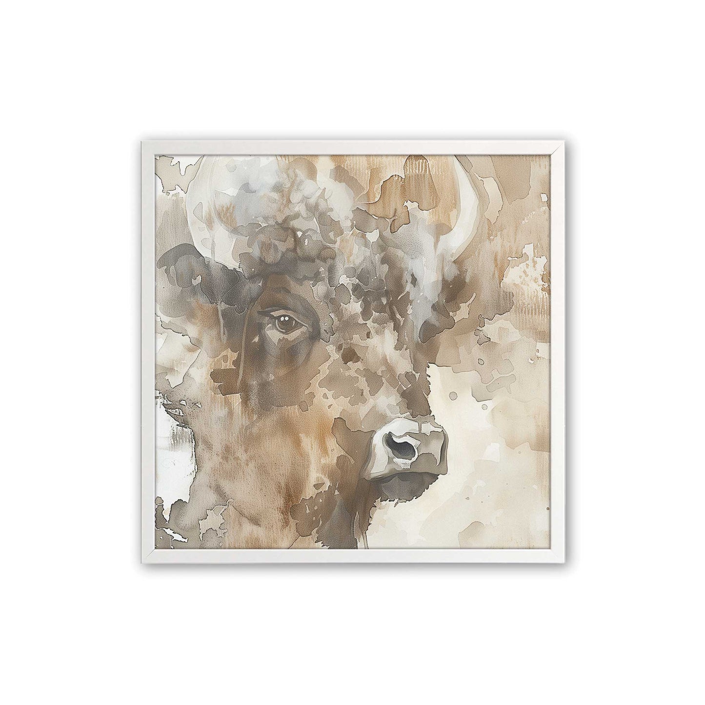 [Color:Opaque White], Picture of art in a Opaque White frame