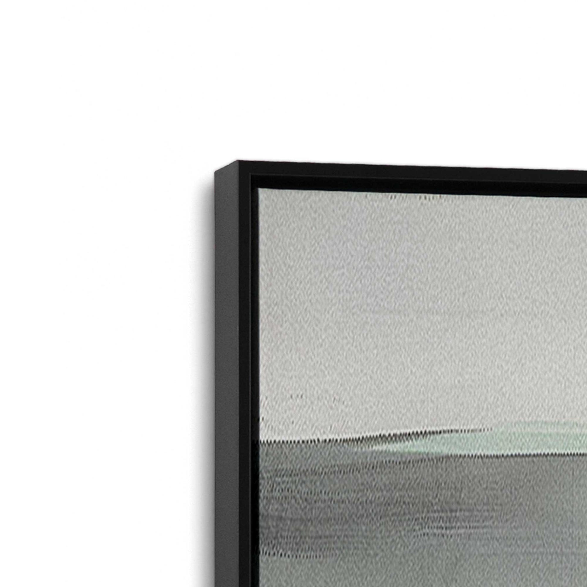 [Color:Satin Black], Picture of art in a Satin Black frame at an angle