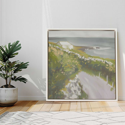 Floral Coastal Walk I Print on Canvas