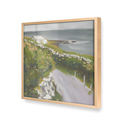 [Color:Raw Maple], Picture of art in a Raw Maple frame at an angle