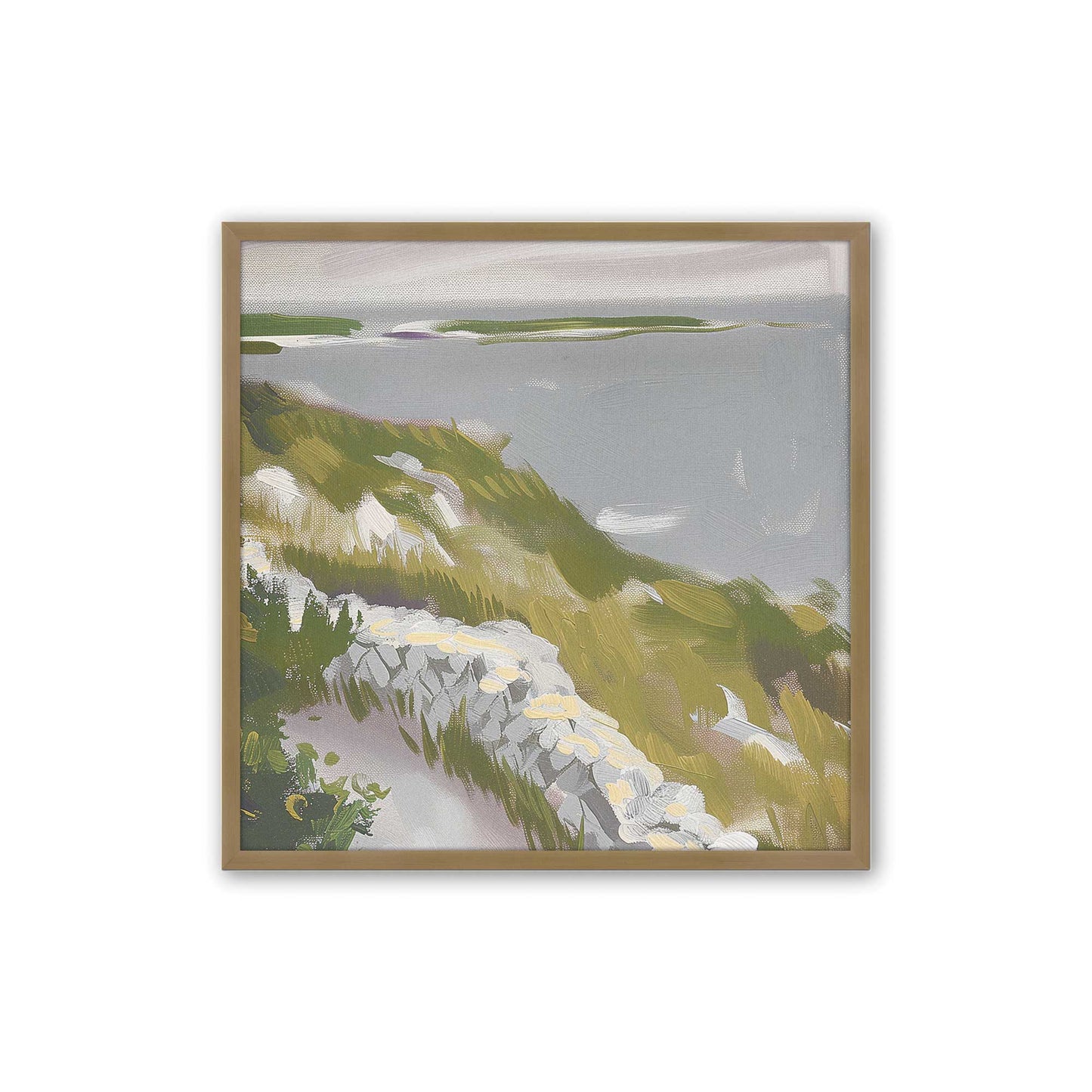 [Color:Brushed Gold], Picture of art in a Brushed Gold frame