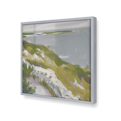 [Color:Polished Chrome], Picture of art in a Polished Chrome frame at an angle