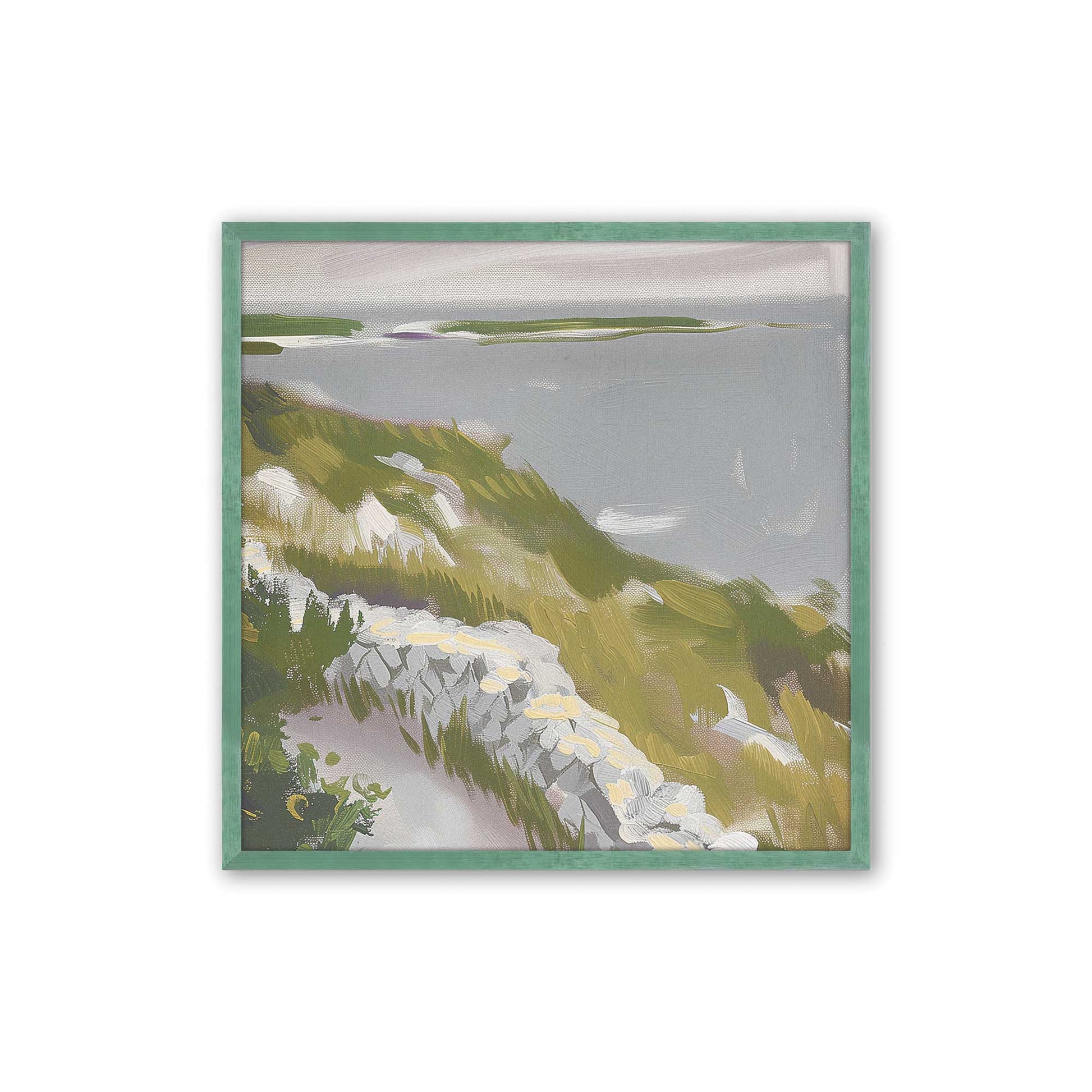 [Color:Lemon Grass], Picture of art in a Lemon Grass frame