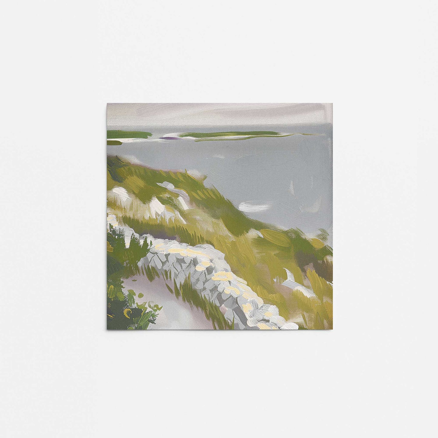 Floral Coastal Walk II Promotional Rolled Print