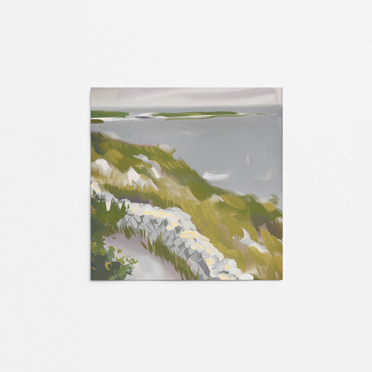 Floral Coastal Walk II Promotional Rolled Print