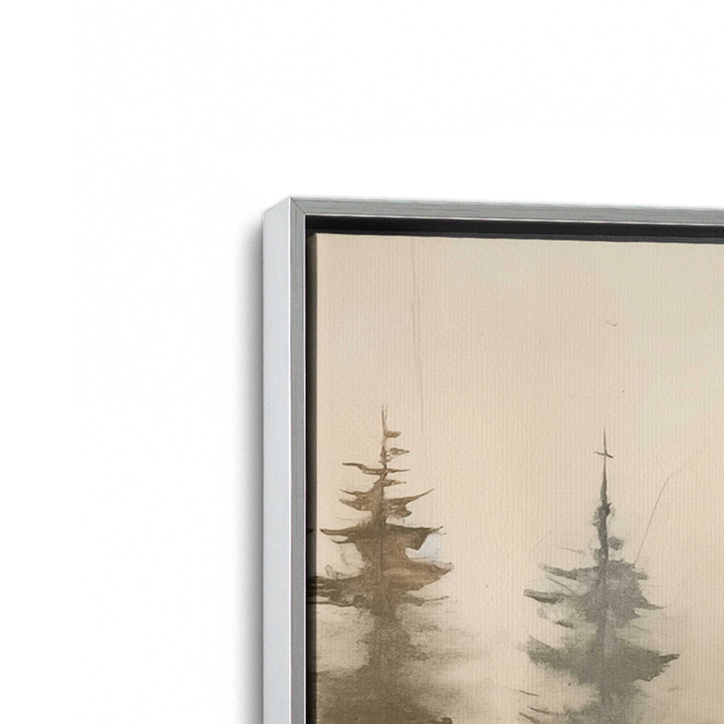 [Color:Polished Chrome], Picture of art in a Polished Chrome frame at an angle