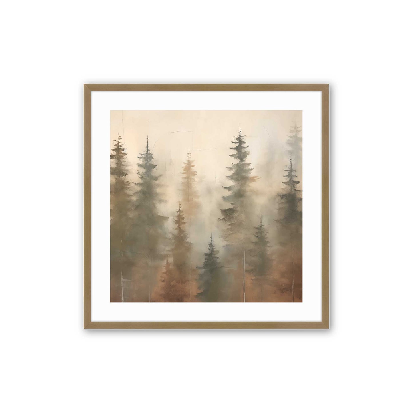 [Color:Brushed Gold], Picture of art in a Brushed Gold frame