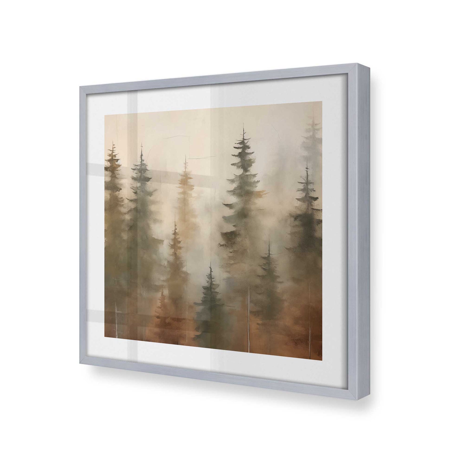 [Color:Polished Chrome], Picture of art in a Polished Chrome frame at an angle