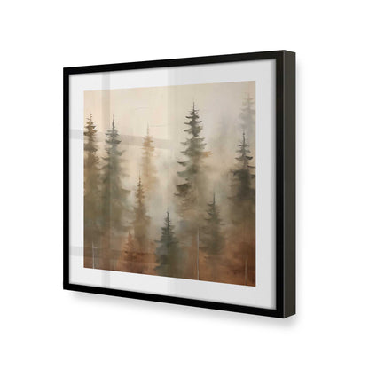 [Color:Satin Black], Picture of art in a Satin Black frame at an angle