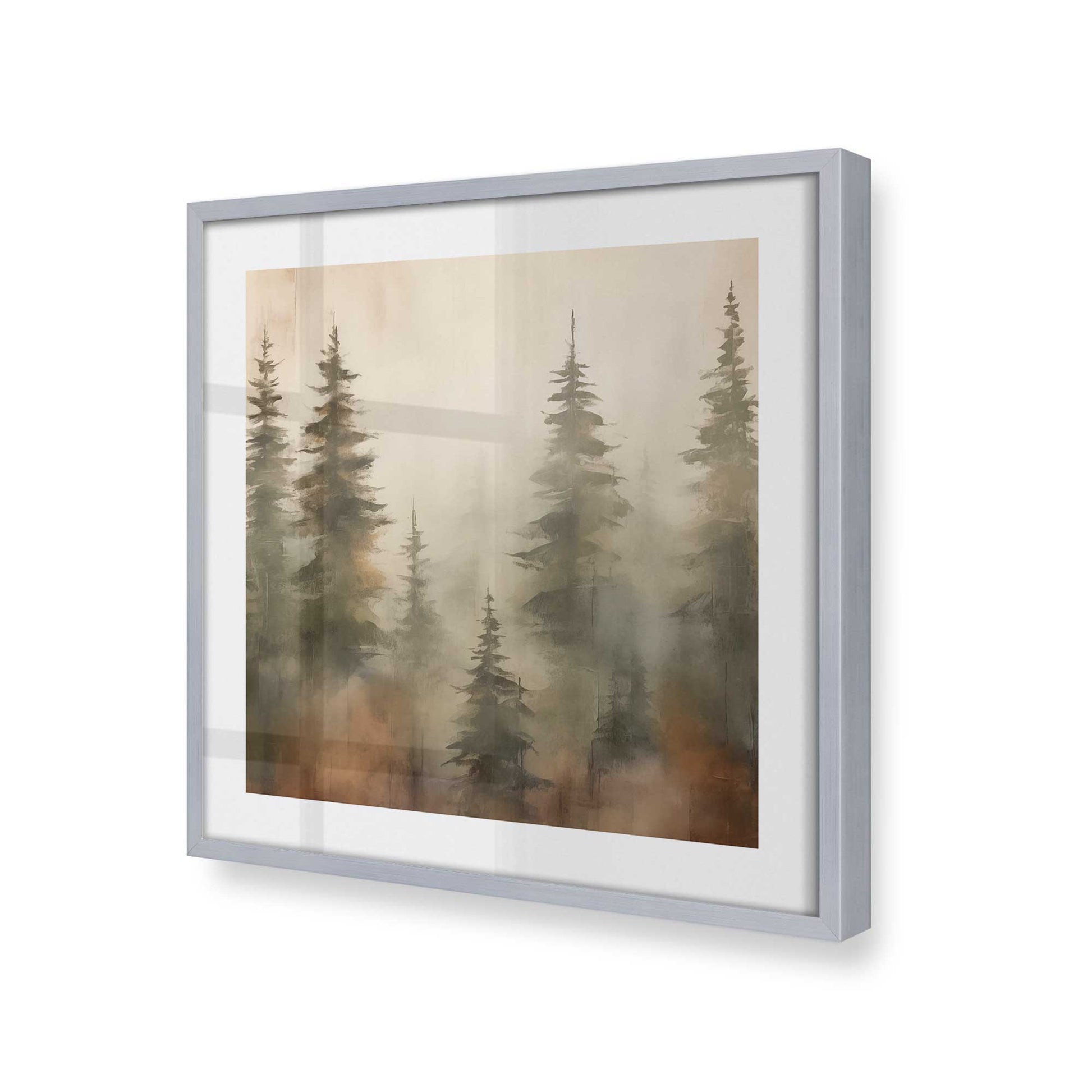 [Color:Polished Chrome], Picture of art in a Polished Chrome frame at an angle