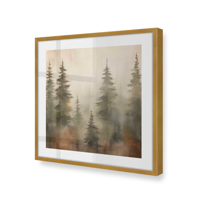 [Color:Polished Gold], Picture of art in a Polished Gold frame at an angle