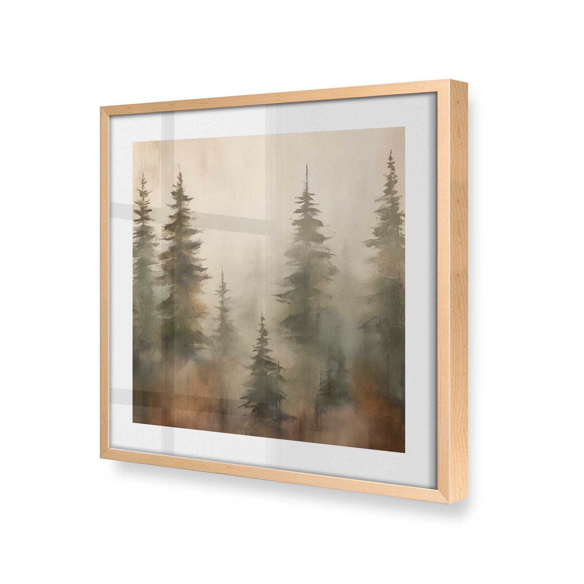 [Color:Raw Maple], Picture of art in a Raw Maple frame at an angle