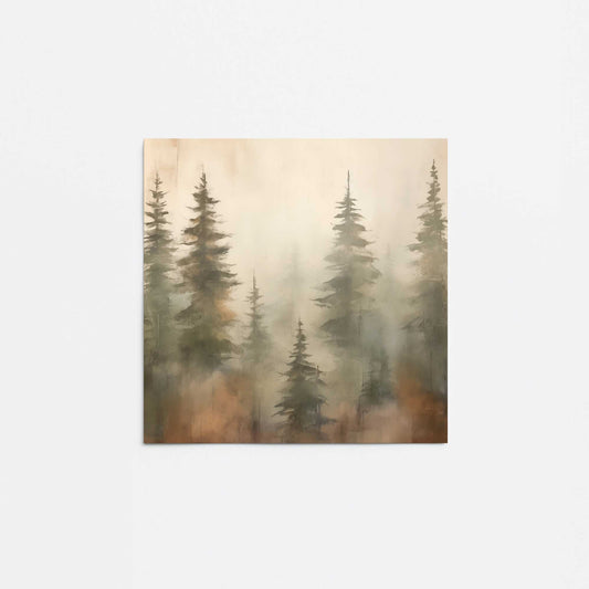 Foggy Warm Forest II Promotional Rolled Print
