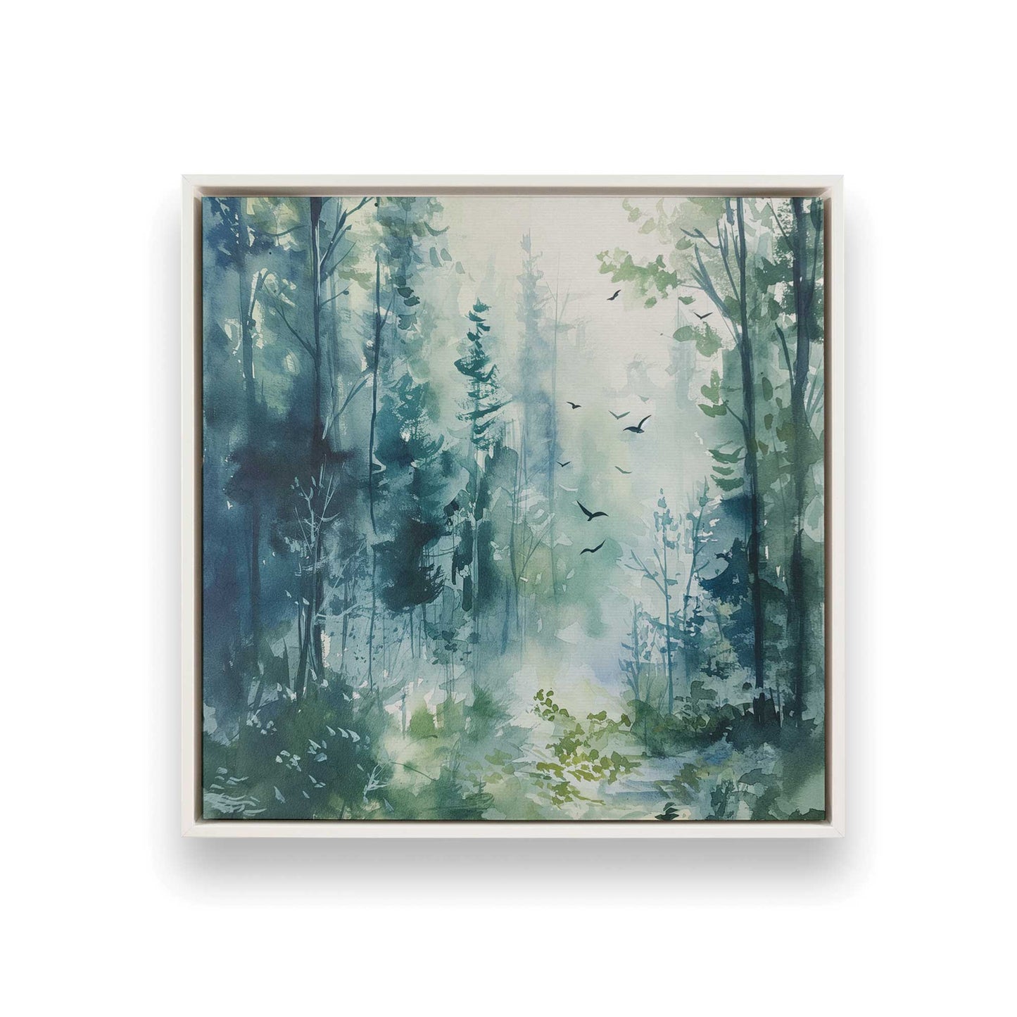 [Color:Opaque White], Picture of art in a White frame